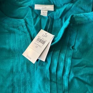 NWT J.Jill Teal Midi-Dress
